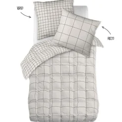 Couette toutes dimensions "Carrie Pampa" Réversible 100% Coton / 57 Fils/cm² l'Effet Papillon - - 140 x 200 cm pour lit 1 place