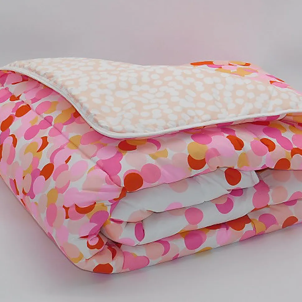 Couette Ultra Légère Imprimée Confetti/pois - 1 Personne 140x200 - 10549