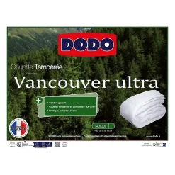 Couette VANCOUVER DODO - 140x200 cm - Ultra tempérée - Fabriqué en France