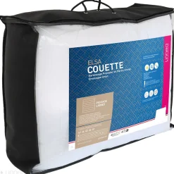 Couette 160x200 cm 4 saisons ELSA garnissage fibre polyester 500g/m2