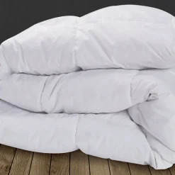 Couette 220x240 CM AELA blanche en plume d'oie anti acarien 500 gr