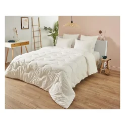 Couette 200x200 cm DODO CHAMPS DE LIN - Chaude - 450G/m² - Couette 1-2 personne-Douce et Chaude -Anti-acariens Antibactériens