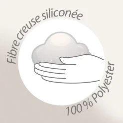 Couette 200x200 cm été ELSA garnissage fibre polyester 200g/m2