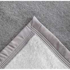 Couverture 100% Pure Laine Vierge Double face "Volta" 500 gr/m² Toison d'Or - Volta Anthracite Souris - 240 x 300 cm