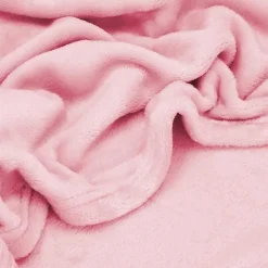 Couverture - SPRINGOS - Douillette 150x200 cm - Polyester 100% - Rose - 350 g/m²