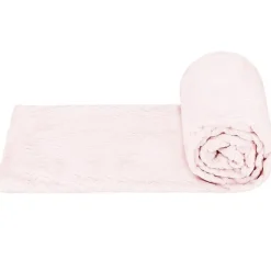 Couverture - SPRINGOS - 200x220 cm - Rose pastel - Zigzag - Douceur et chaleur