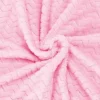 Couverture - SPRINGOS - Zigzag - 130 x 180 cm - Polyester - Rose bébé