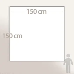 Couverture courtepointe en mousseline de coton 150x150 cm + 5 cm ELZA vert mousse