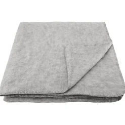 Couverture en laine mélangée 220x240 cm OSLOO gris perle