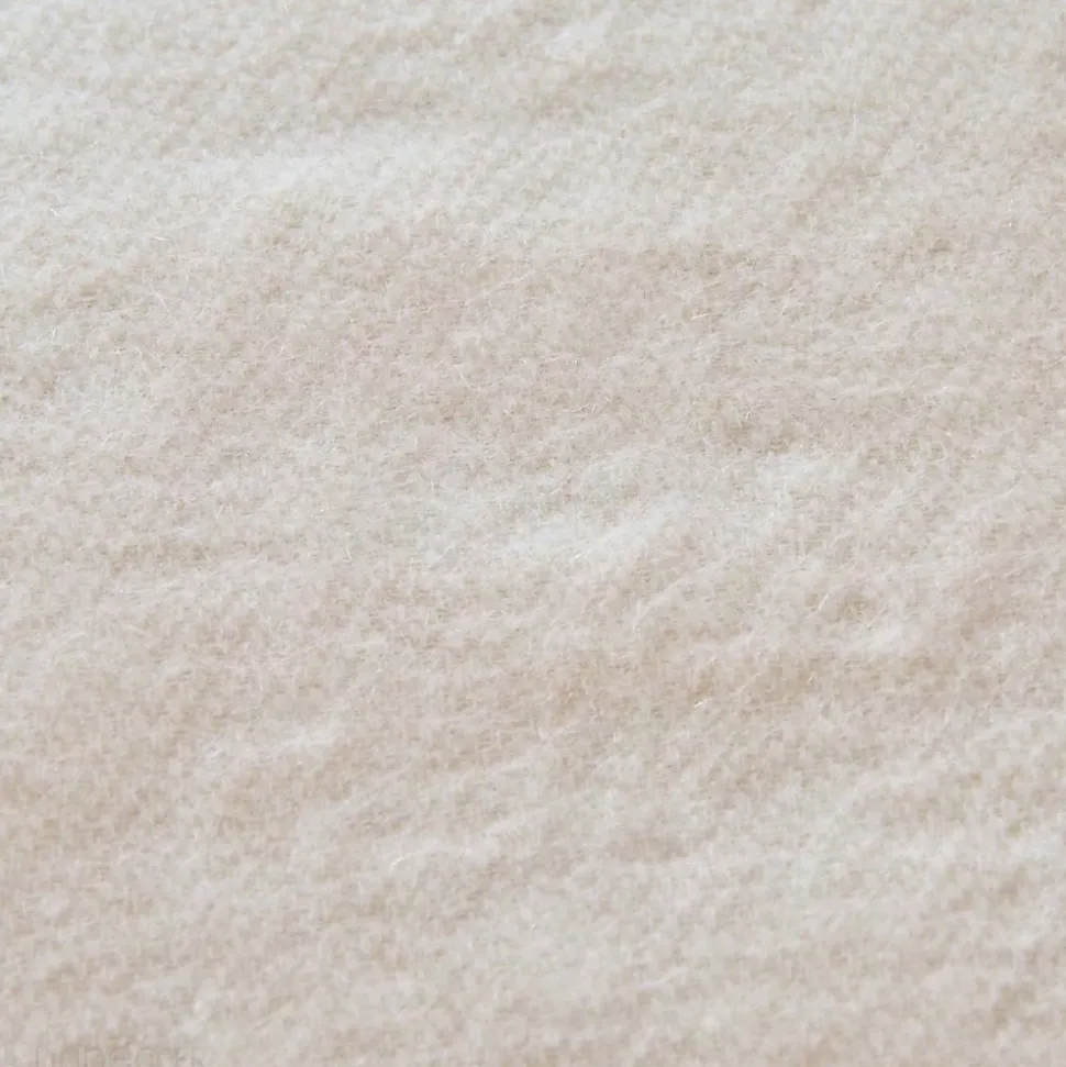 Couverture en laine mélangée 180x240 cm OSLOO beige naturel