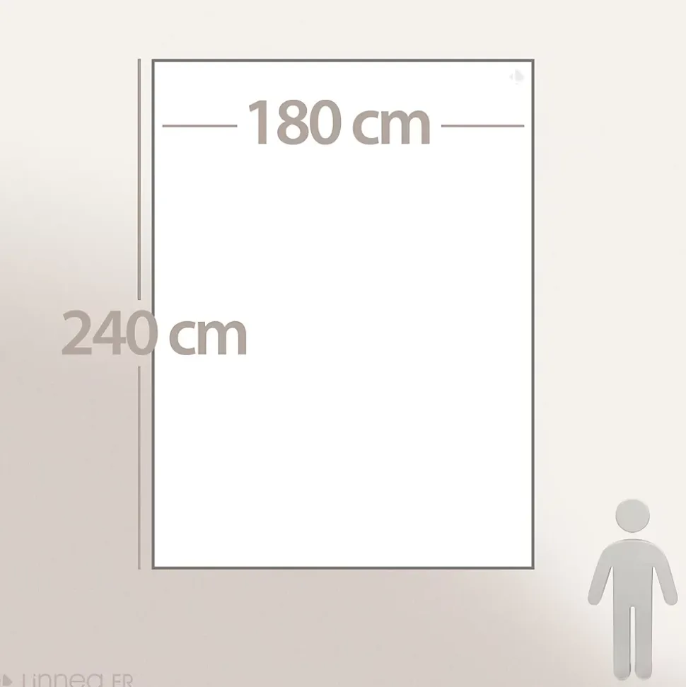 Couverture en laine mélangée 180x240 cm OSLOO beige naturel