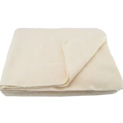 Couverture en laine mélangée 180x240 cm OSLOO beige naturel