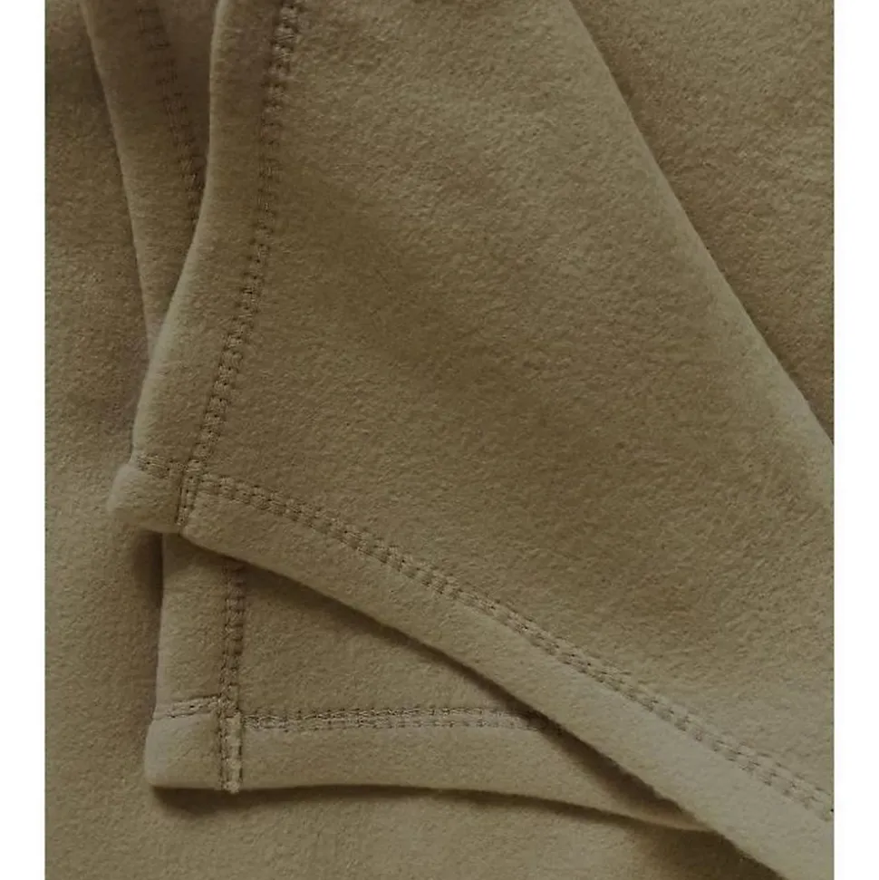 Couverture en polaire unie (240x260 cm - Taupe)