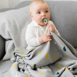 Couverture enfant gouttes 100 x 80 cm