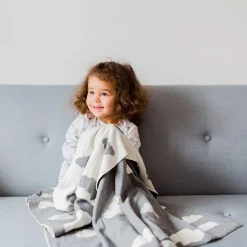 Couverture enfant nuages 100 x 80 cm