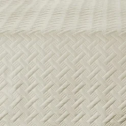 Couverture molletonné surpiquage graphique (180x240 cm - Beige)