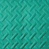 Couverture molletonné surpiquage graphique (150x150 cm - Vert)