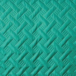 Couverture molletonné surpiquage graphique (150x150 cm - Vert)