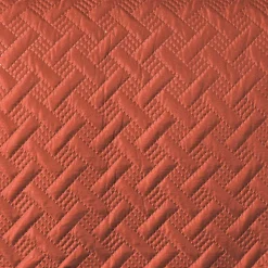 Couverture molletonné surpiquage graphique (150x150 cm - Cuivre)