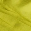 Couverture plaid 100% coton vert citron avec franges 130x170cm BITALD - SACASA