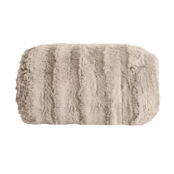 Couverture plaid en polyester beige 130x170 cm - Collection BERGIL - SACASA