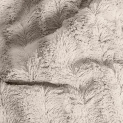 Couverture plaid en polyester beige 130x170 cm - Collection BERGIL - SACASA