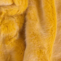 Couverture plaid jaune 130x160cm MINNOR - SACASA