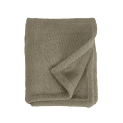 Couverture plaid marron 130x170cm PANORA - SACASA