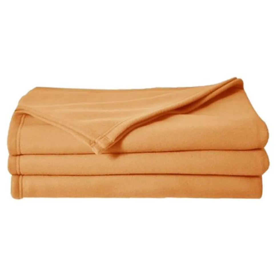 Couverture polaire 210 x 230 cm miel