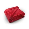 Couverture polaire unie "PILONGA" (240x220 cm - Rouge)