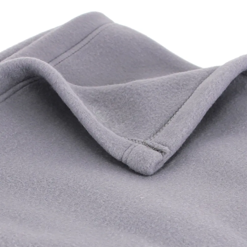 Couverture polaire 240x300 cm 100% Polyester 350g/m2 TEDDY Gris Acier