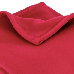 Couverture polaire 240x260 cm 100% Polyester 350g/m2 TEDDY Rouge Framboise