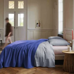 Couverture polaire 240x260 cm 100% Polyester 350g/m2 TEDDY violet Liberty