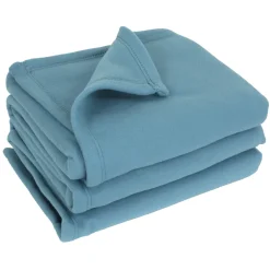 Couverture polaire 180x220 cm 100% Polyester 350g/m2 TEDDY bleu Lac