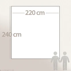 Couverture polaire 220x240 cm 100% Polyester 350g/m2 TEDDY Marron Taupe