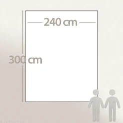 Couverture polaire 240x300 cm 100% Polyester 350g/m2 TEDDY Blanc Naturel