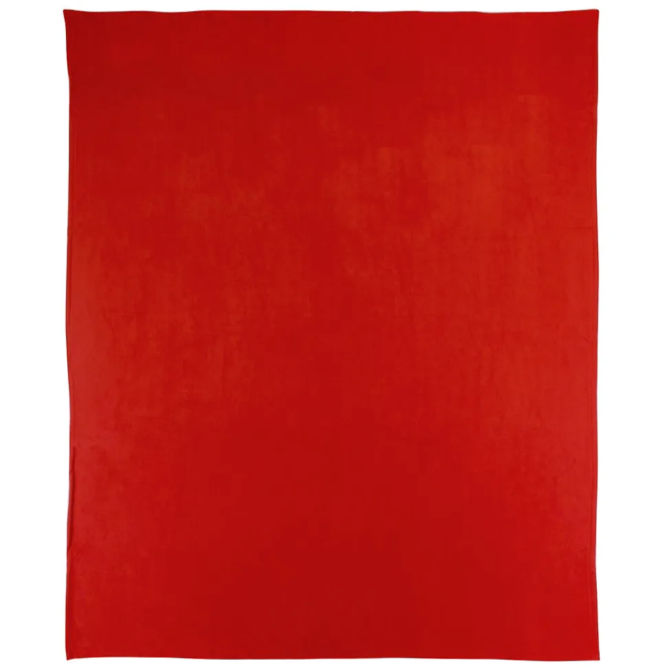 Couverture polaire 180x220 cm 100% Polyester 350g/m2 TEDDY Rouge terracotta