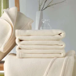 Couverture polaire 220x240 cm 100% Polyester 350g/m2 TEDDY Jaune Miel