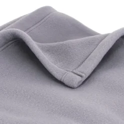 Couverture polaire 220x240 cm 100% Polyester 350g/m2 TEDDY Gris Acier