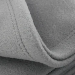 Couverture polaire 180x220 cm Isba gris Acier 100% Polyester 320g/m2 non-feu