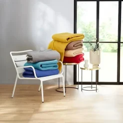 Couverture polaire 180x220 cm Isba Myosotis 100% Polyester 320g/m2 non-feu
