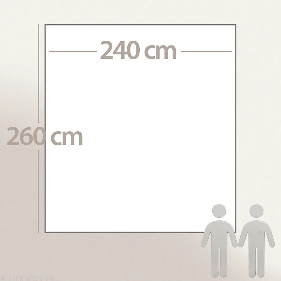 Couverture polaire 240x260 cm Isba Sable 100% Polyester 320g/m2 non-feu