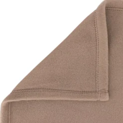 Couverture polaire 240x260 cm Isba marron Taupe 100% Polyester 320g/m2 non-feu