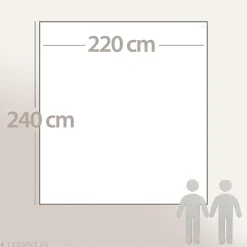 Couverture polaire 220x240 cm Isba Sable 100% Polyester 320g/m2 non-feu