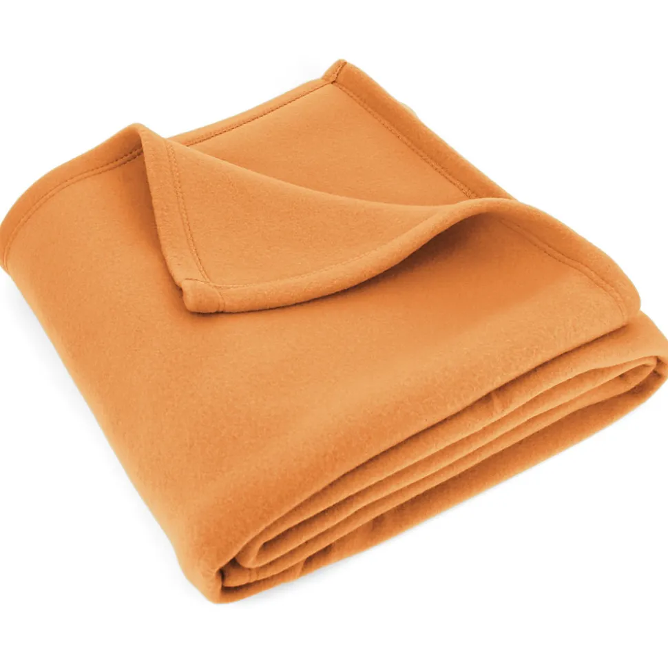 Couverture polaire 180x220 cm Isba Miel 100% Polyester 320g/m2 non-feu
