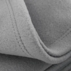 Couverture polaire 220x240 cm Isba gris Acier 100% Polyester 320g/m2 non-feu