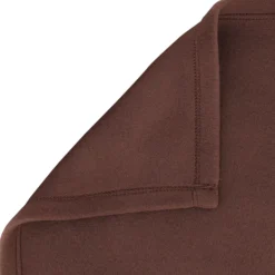 Couverture polaire 180x220 cm Isba marron Chocolat 100% Polyester 320g/m2 non-feu