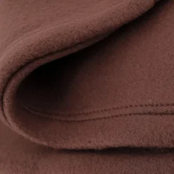 Couverture polaire 180x220 cm Isba marron Chocolat 100% Polyester 320g/m2 non-feu