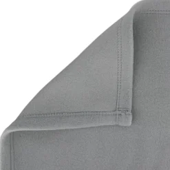 Couverture polaire 240x260 cm Isba gris Acier 100% Polyester 320g/m2 non-feu