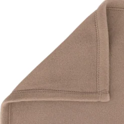 Couverture polaire 220x240 cm Isba marron Taupe 100% Polyester 320g/m2 non-feu